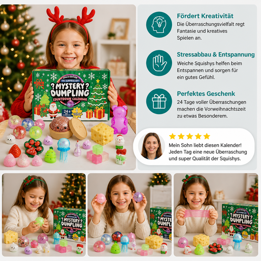 Kids' Soft Christmas Advent Calendar – 24 Days Full of Surprises
