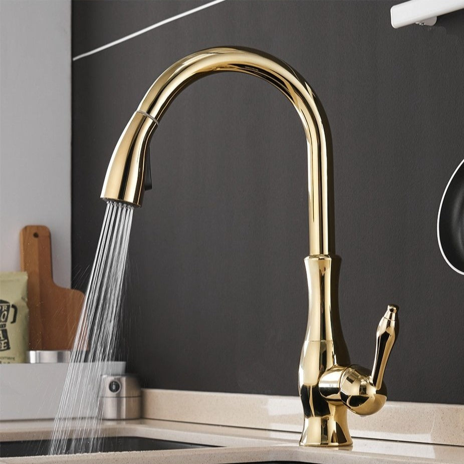 Kitchen Faucet - Retractable Pull-Out - Stylish Mixer Tap - High Arc - Image 6