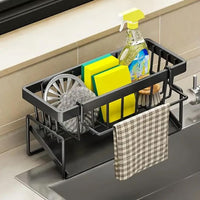 Kitchen Sink Caddy | Rustproof | With Towel Bar | AquaRack