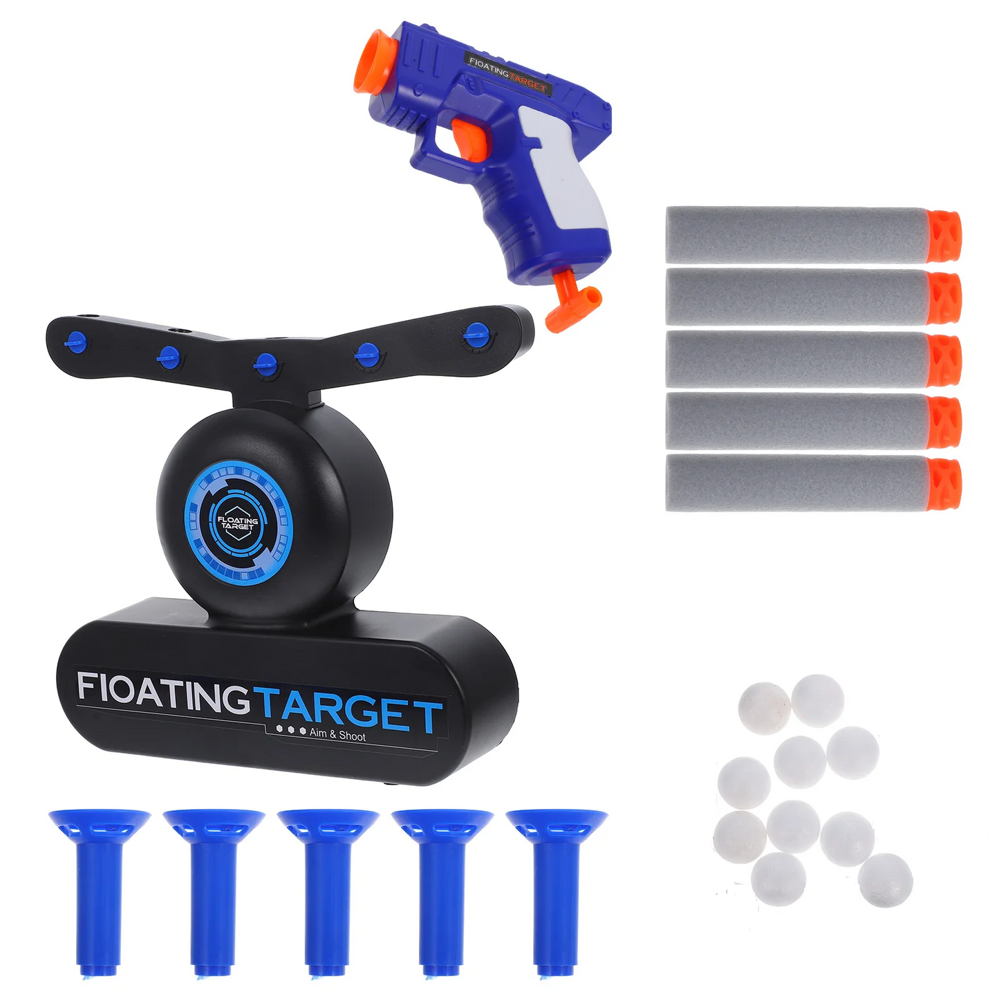 Kletshuts AirshotToy: Floating Ball Air Shot Target Shooting Toy Game Set