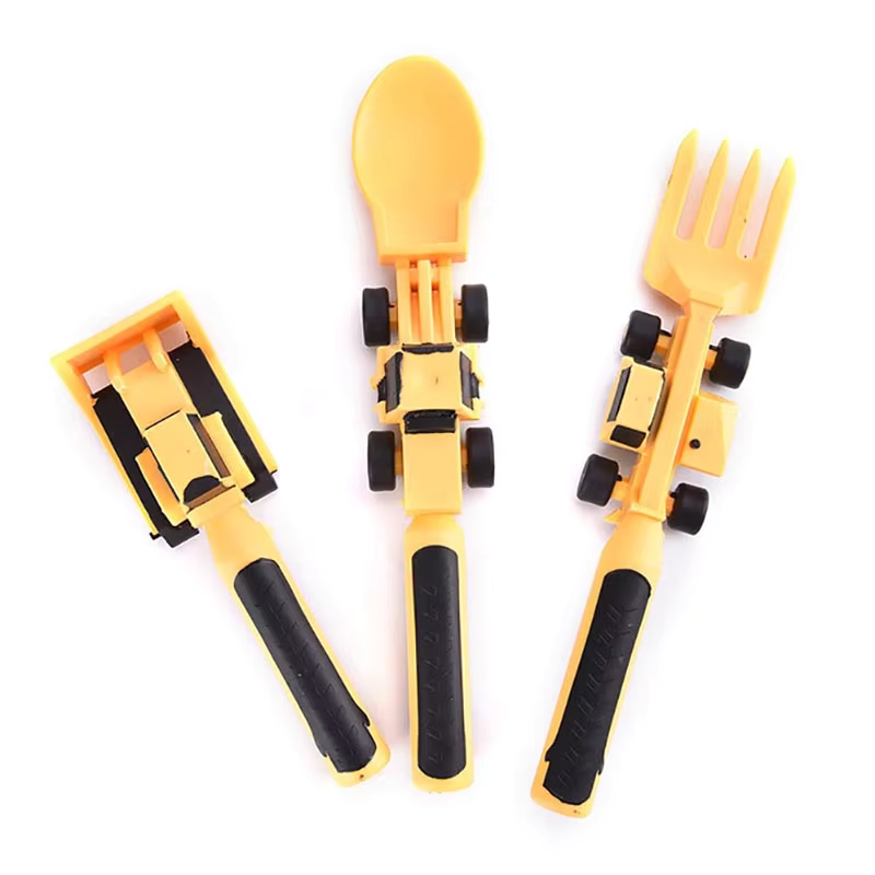 Kletshuts CarCutlery: Kids Construction Cutlery Set