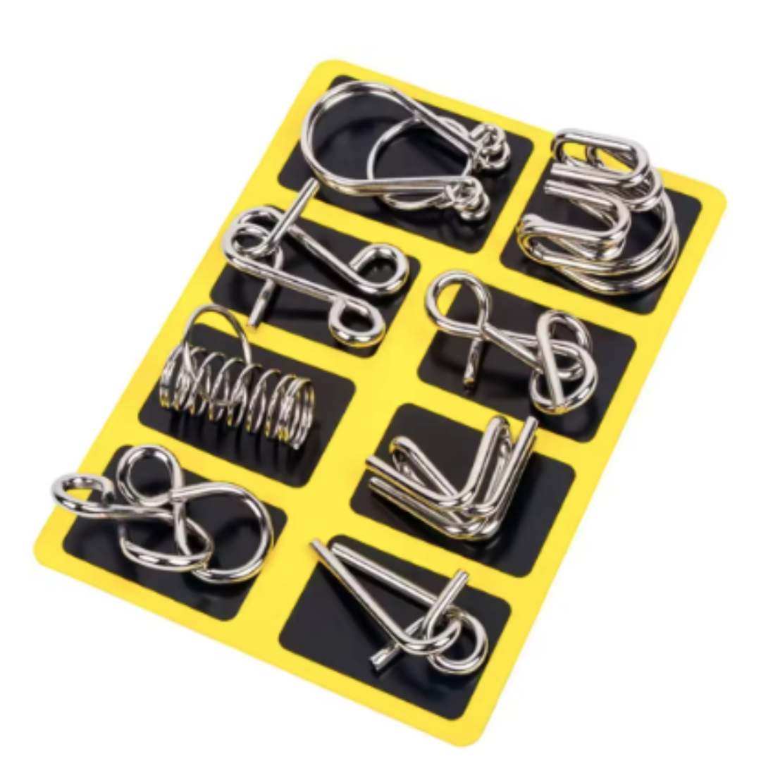 Kletshuts MetalPuzzles: Children's Brain Teaser Metal Puzzle Set