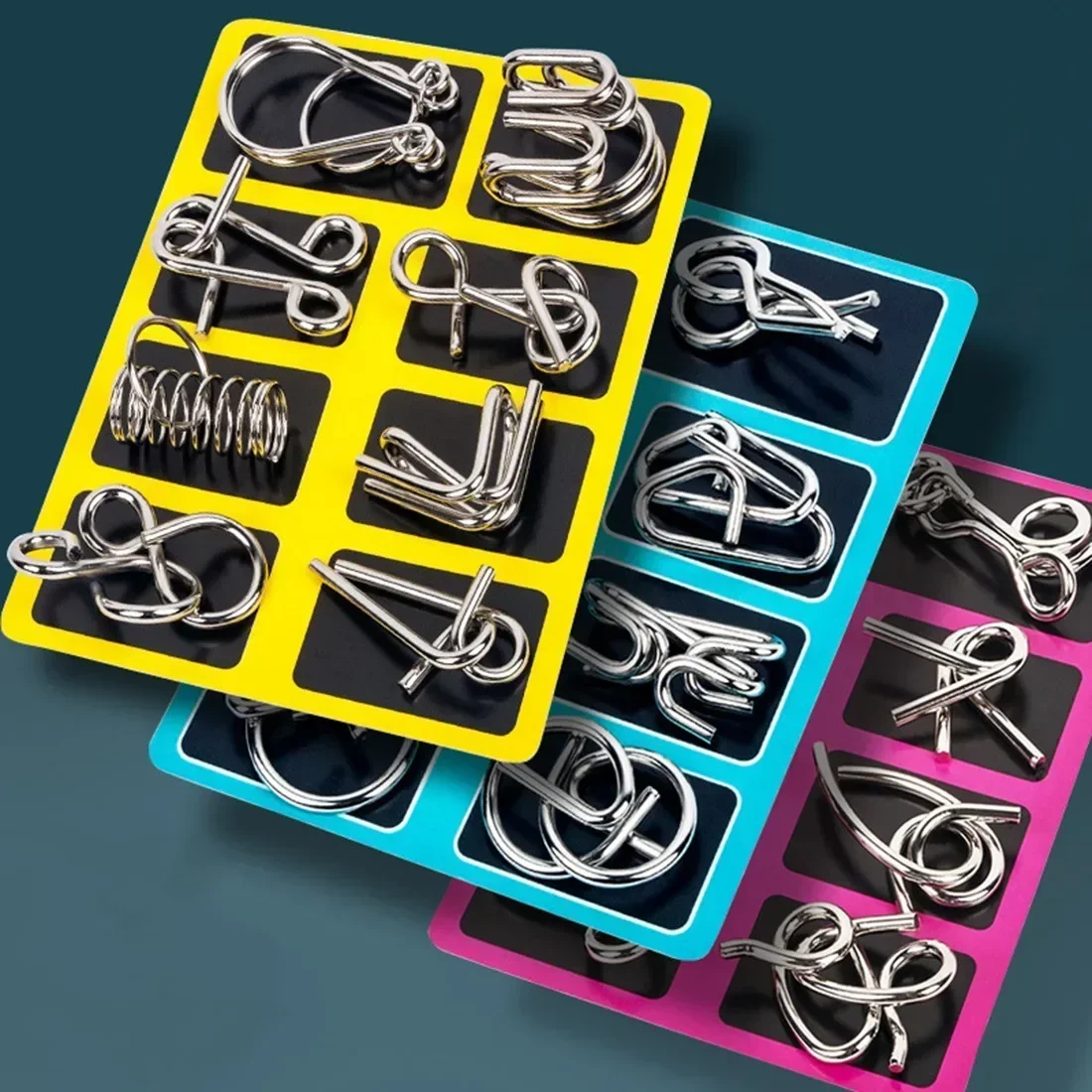 Kletshuts MetalPuzzles: Children's Brain Teaser Metal Puzzle Set