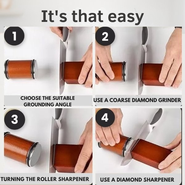 Knife Sharpening | Rolling Knife Sharpener | Fast & Precise Sharpening | KlingenKraft