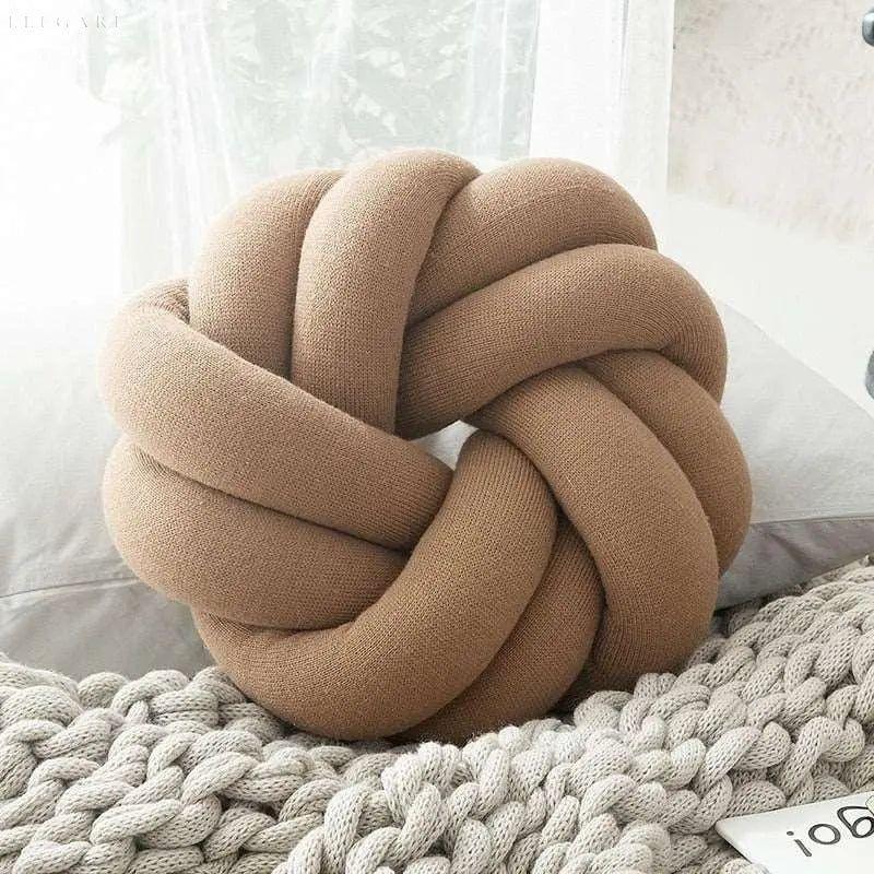 Knot Decorative Pillow - Cotton Blend - Novelty Home Decor - Image 2