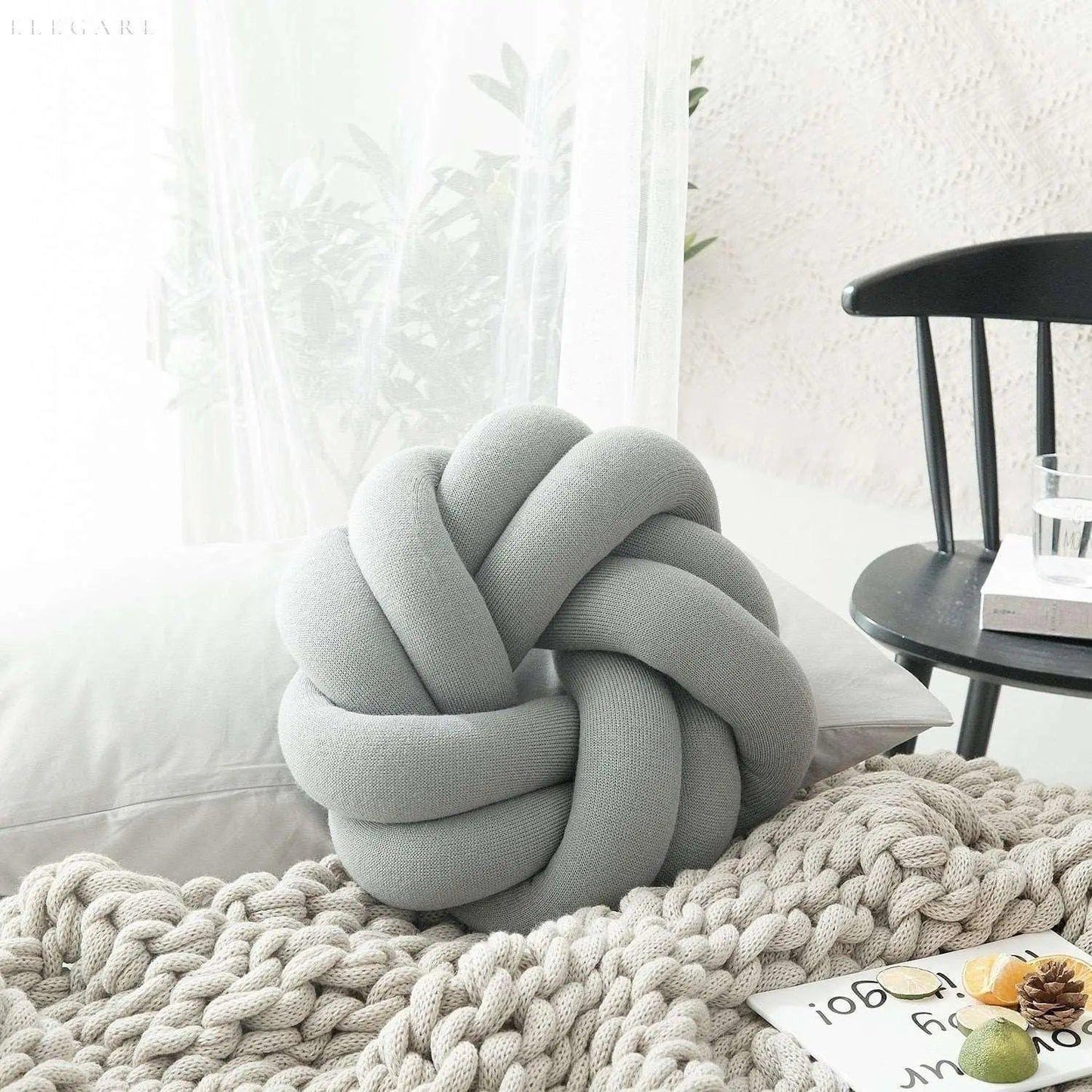 Knot Decorative Pillow - Cotton Blend - Novelty Home Decor - Image 6