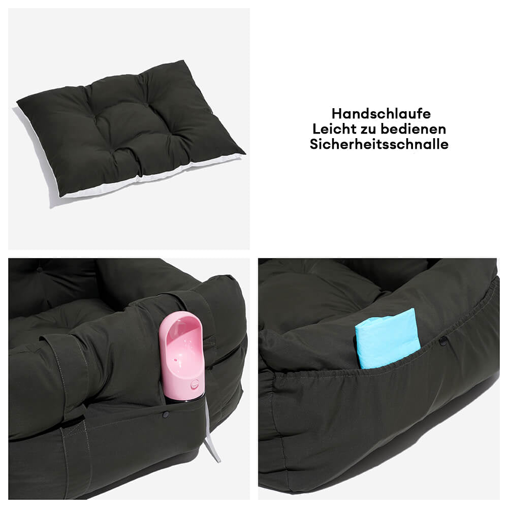 Large Dog Car Seat - Portable, Cosy Cushion for Trips