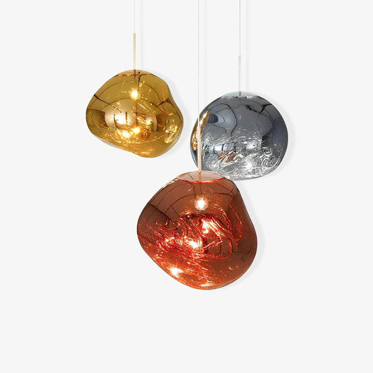 Lava Glass Pendant Light - Modern Style - Unique Dome Design - Image 1