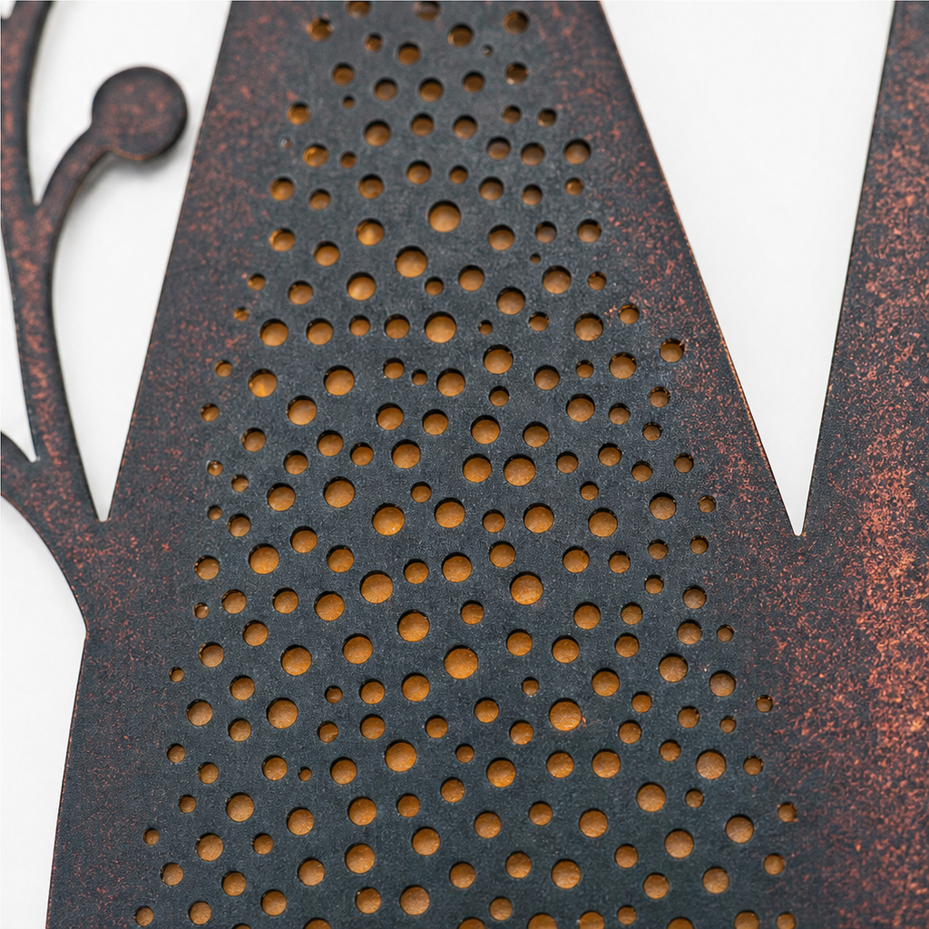 Layered Metal LED Christmas Forest Wall Décor