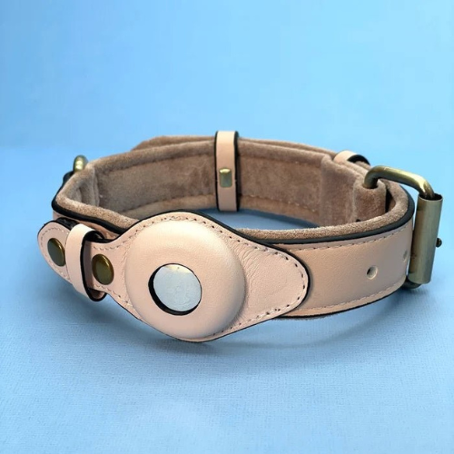 Leather Smart Tracker Dog Collar - Adjustable Pet Safety Collar - Stylish Pet Accessory - Image 3