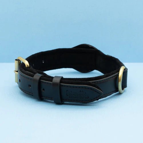 Leather Smart Tracker Dog Collar - Adjustable Pet Safety Collar - Stylish Pet Accessory - Image 2
