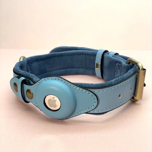 Leather Smart Tracker Dog Collar - Adjustable Pet Safety Collar - Stylish Pet Accessory - Image 3