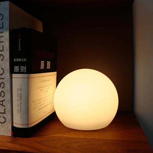 LED Ball Table Lamp - Rechargeable - Modern Decor Lighting - Remote Controlled - Image 1