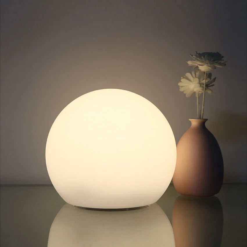 LED Ball Table Lamp - Rechargeable - Modern Decor Lighting - Remote Controlled - Image 3