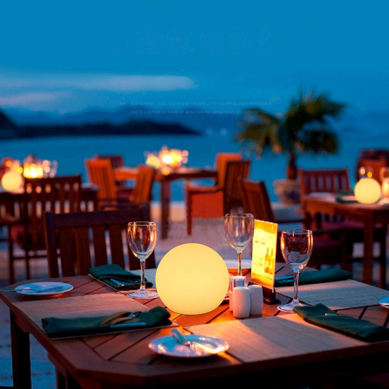 LED Ball Table Lamp - Rechargeable - Modern Decor Lighting - Remote Controlled - Image 5