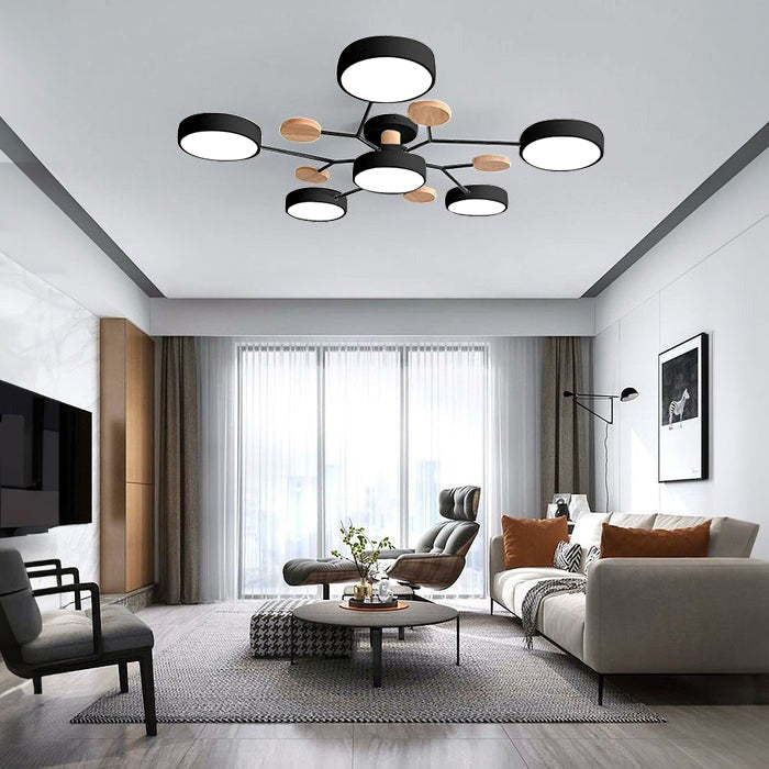 LED Ceiling Light - Iron & Acrylic - Modern Flush Mount - Multi-Head Design - Image 10