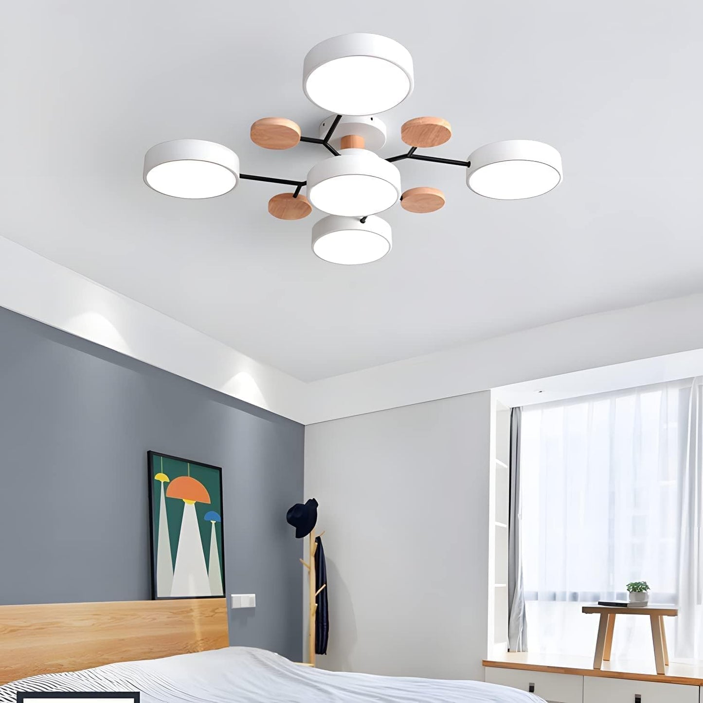 LED Ceiling Light - Iron & Acrylic - Modern Flush Mount - Multi-Head Design - Image 12