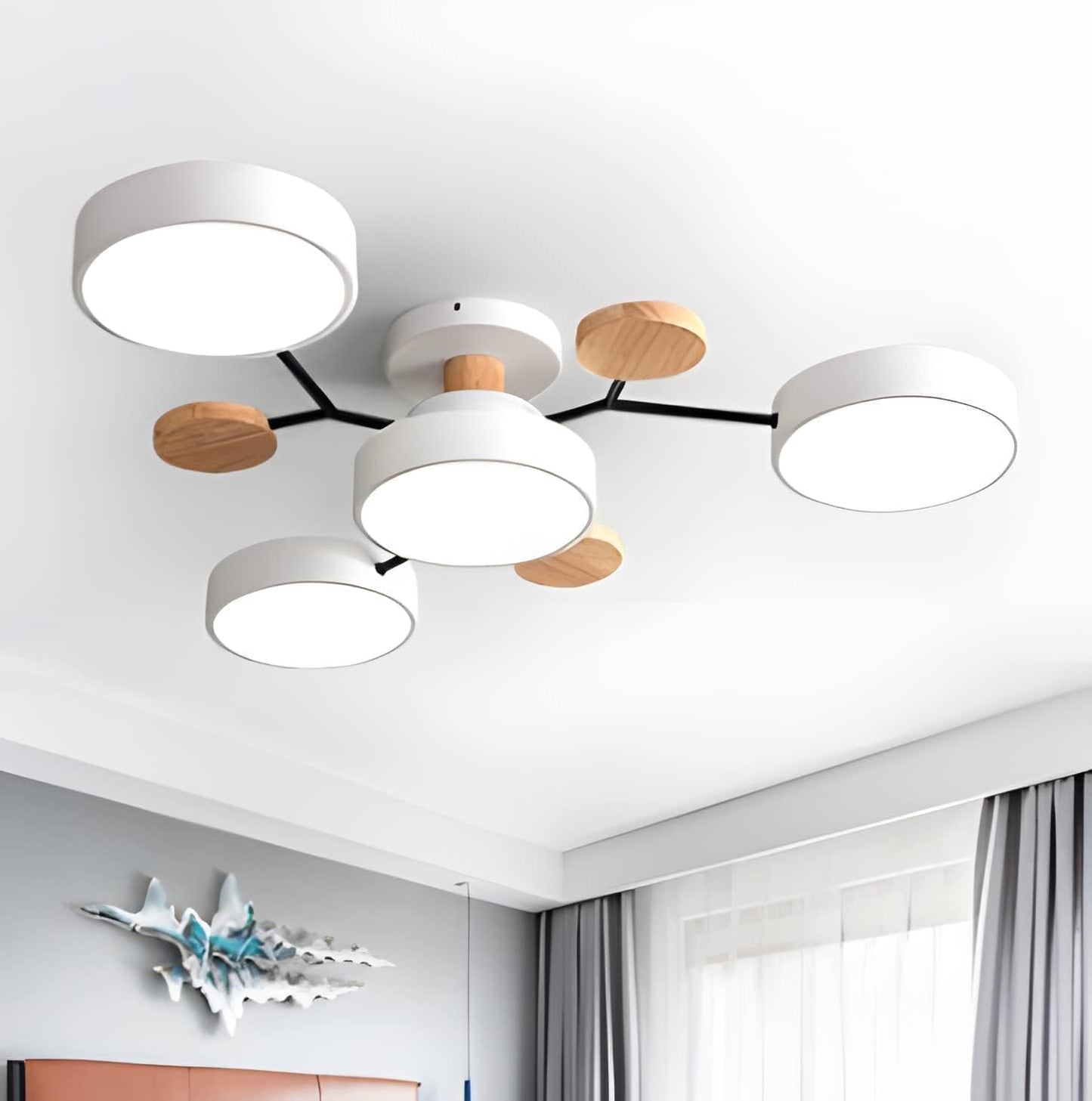 LED Ceiling Light - Iron & Acrylic - Modern Flush Mount - Multi-Head Design - Image 15