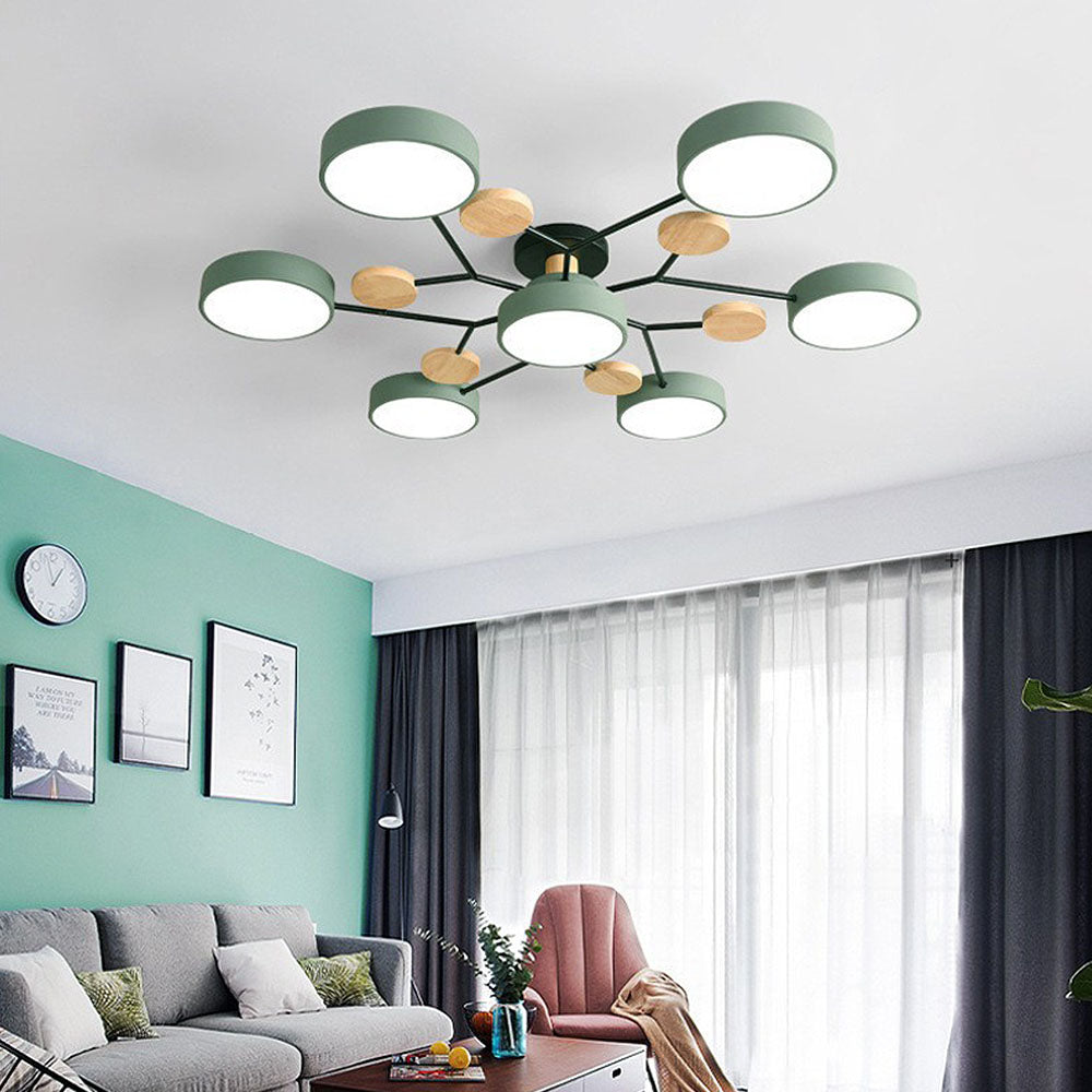 LED Ceiling Light - Iron & Acrylic - Modern Flush Mount - Multi-Head Design - Image 16