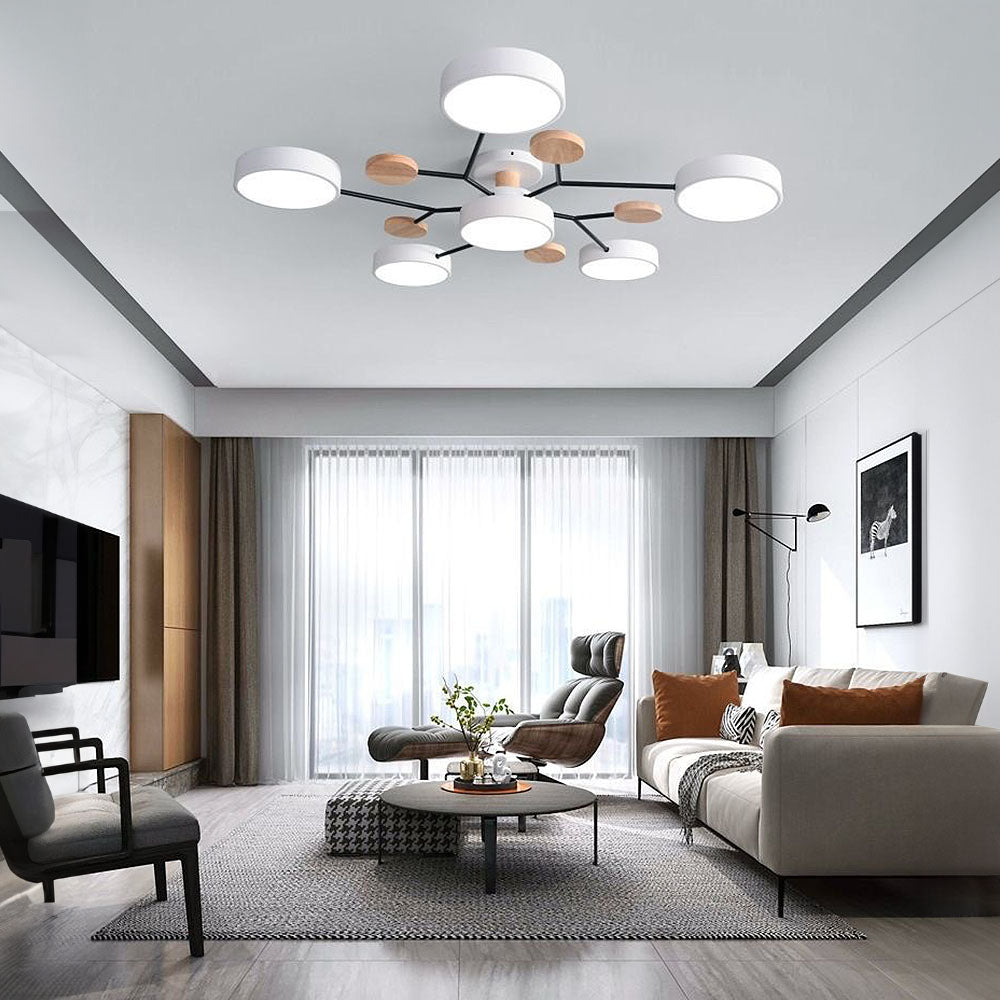 LED Ceiling Light - Iron & Acrylic - Modern Flush Mount - Multi-Head Design - Image 19
