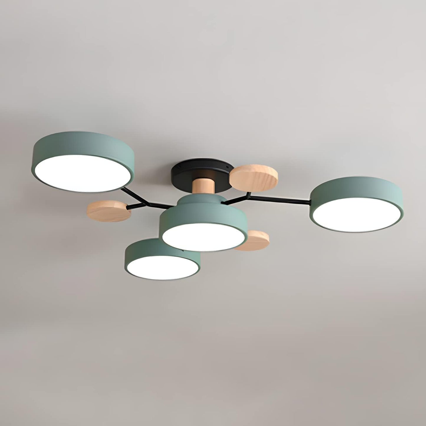 LED Ceiling Light - Iron & Acrylic - Modern Flush Mount - Multi-Head Design - Image 2