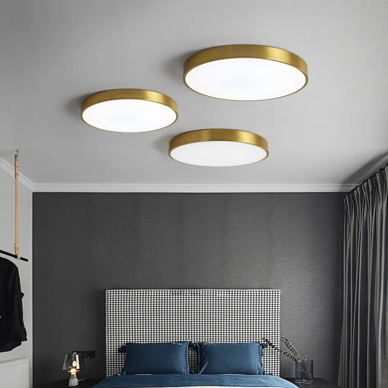 LED Ceiling Light - Round Aluminium Fixture - Modern Minimalist Style - Image 3