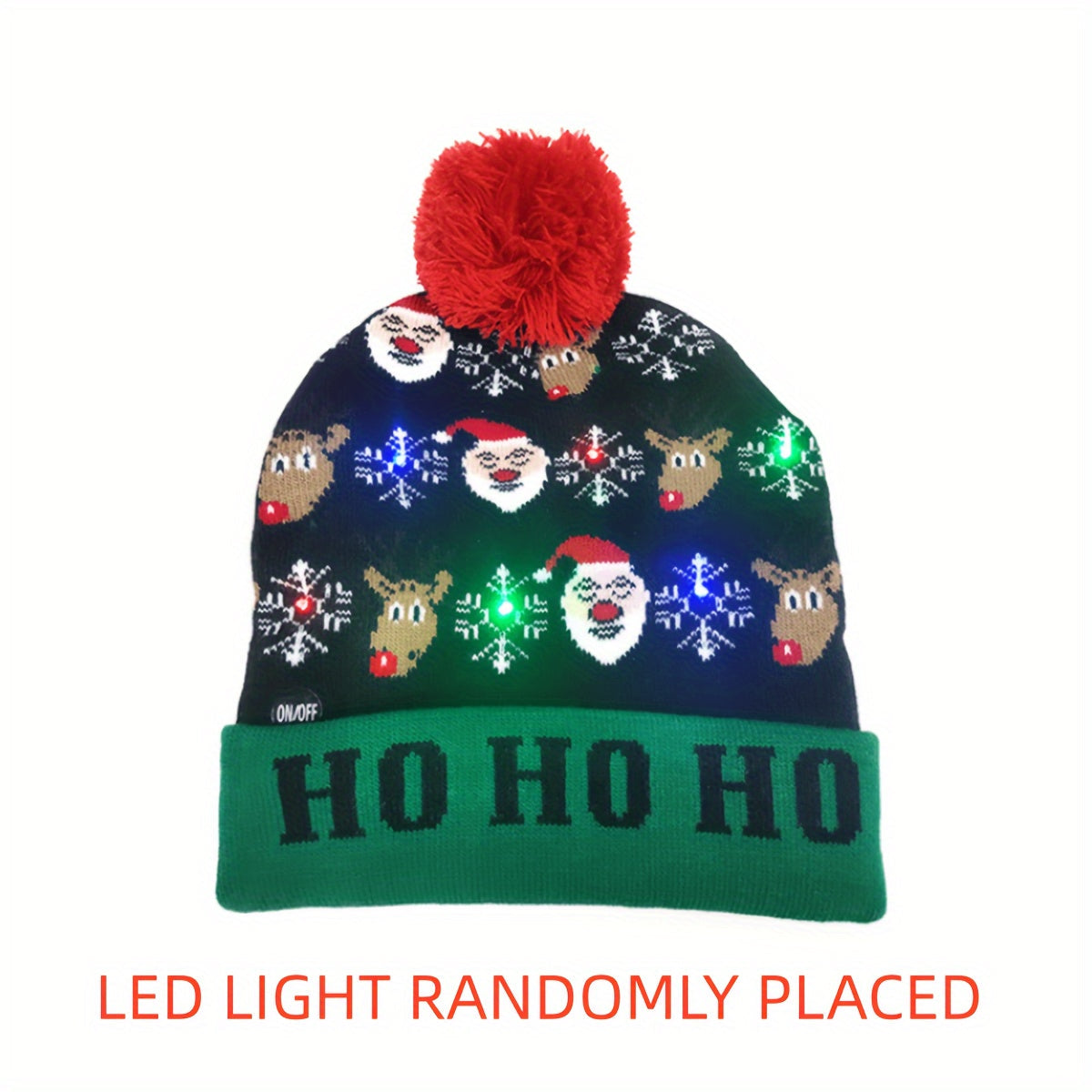 LED Christmas Beanie - Light-Up and Festive for the Holidays