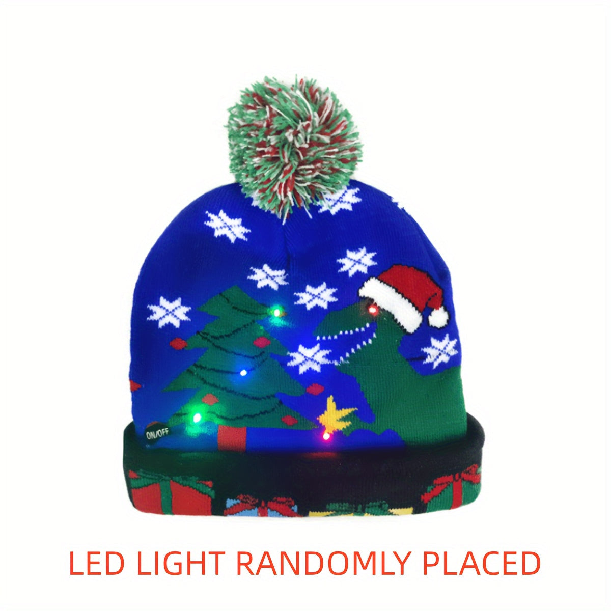 LED Christmas Beanie - Light-Up and Festive for the Holidays