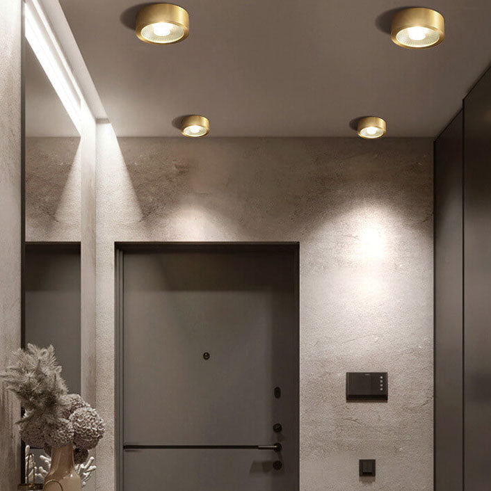 LED Flush Mount Light - All Copper - Modern Style Ceiling Fixture - Image 3