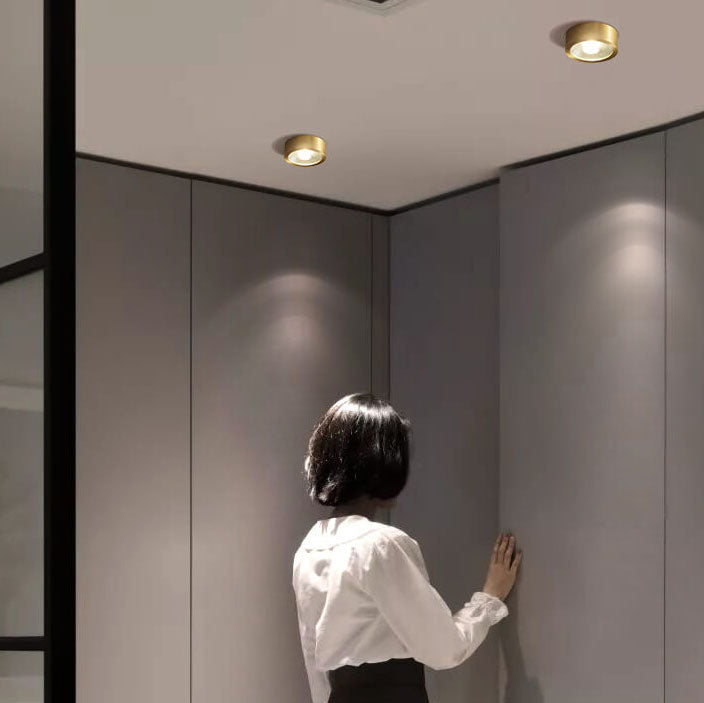 LED Flush Mount Light - All Copper - Modern Style Ceiling Fixture - Image 4