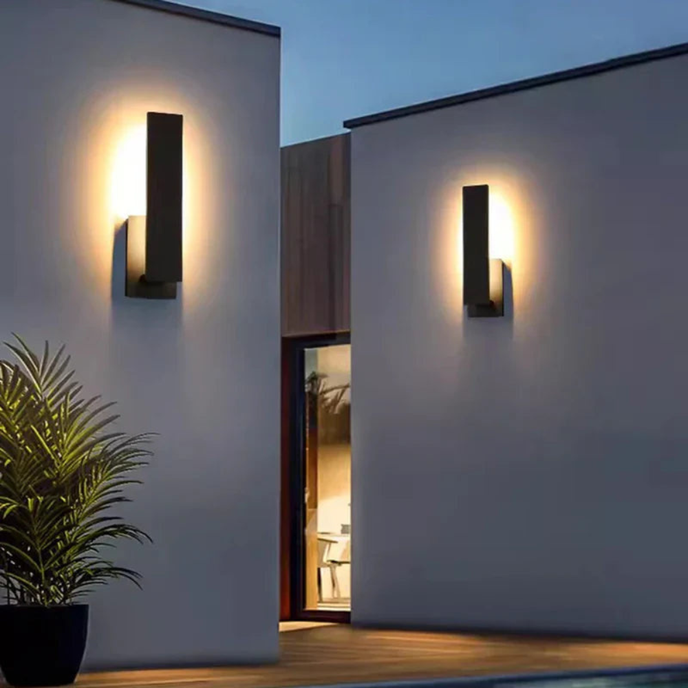 LED Outdoor Wall Sconce - Die-Cast Aluminum - Modern Waterproof Lighting - Rectangular - Image 3