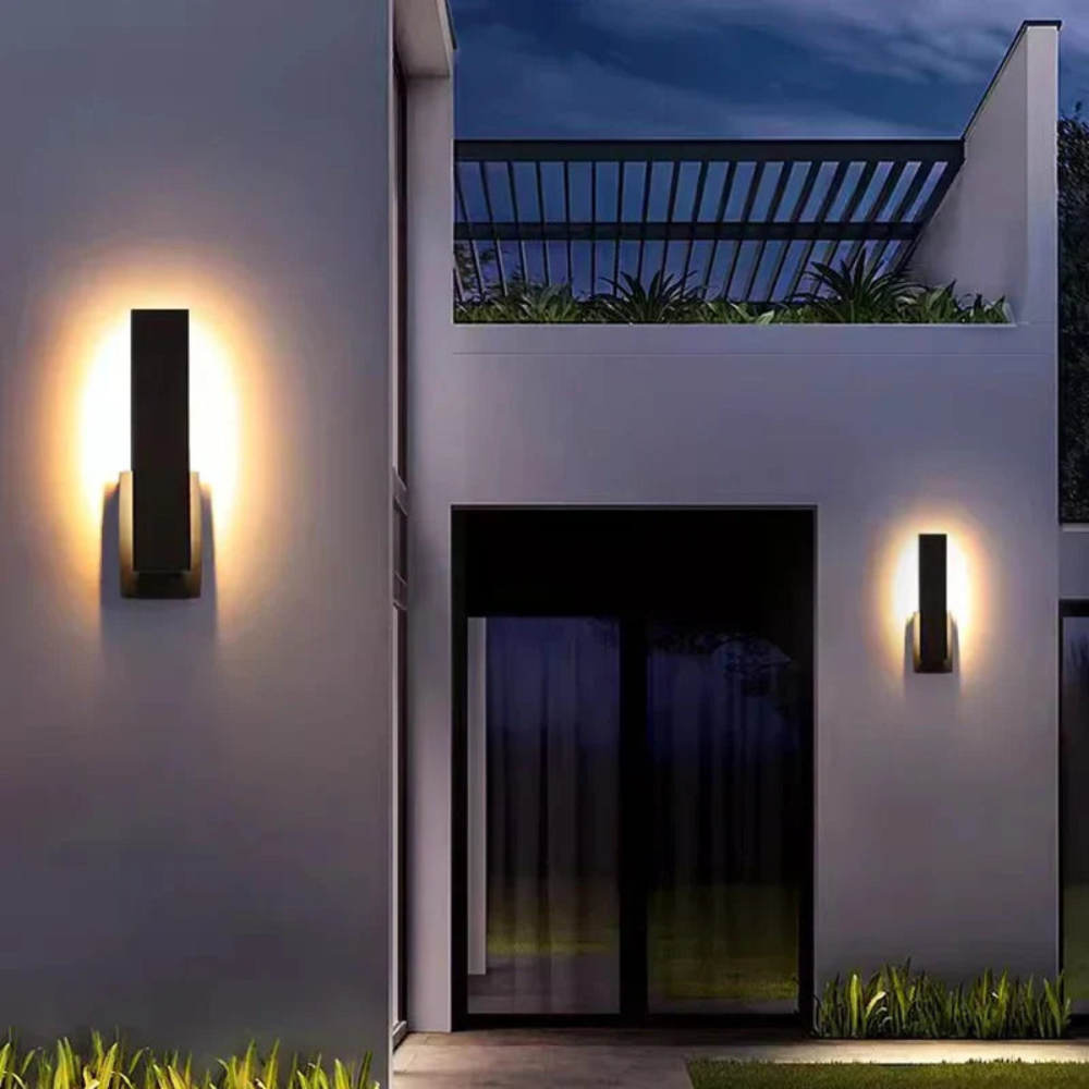 LED Outdoor Wall Sconce - Die-Cast Aluminum - Modern Waterproof Lighting - Rectangular - Image 4