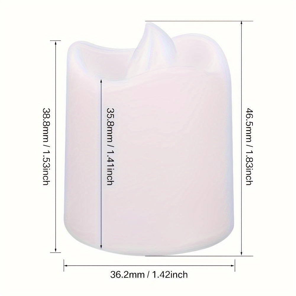 LED Tea Lights Set - Battery Operated Candles - Flickering Flameless - Decorative Lighting - Image 5