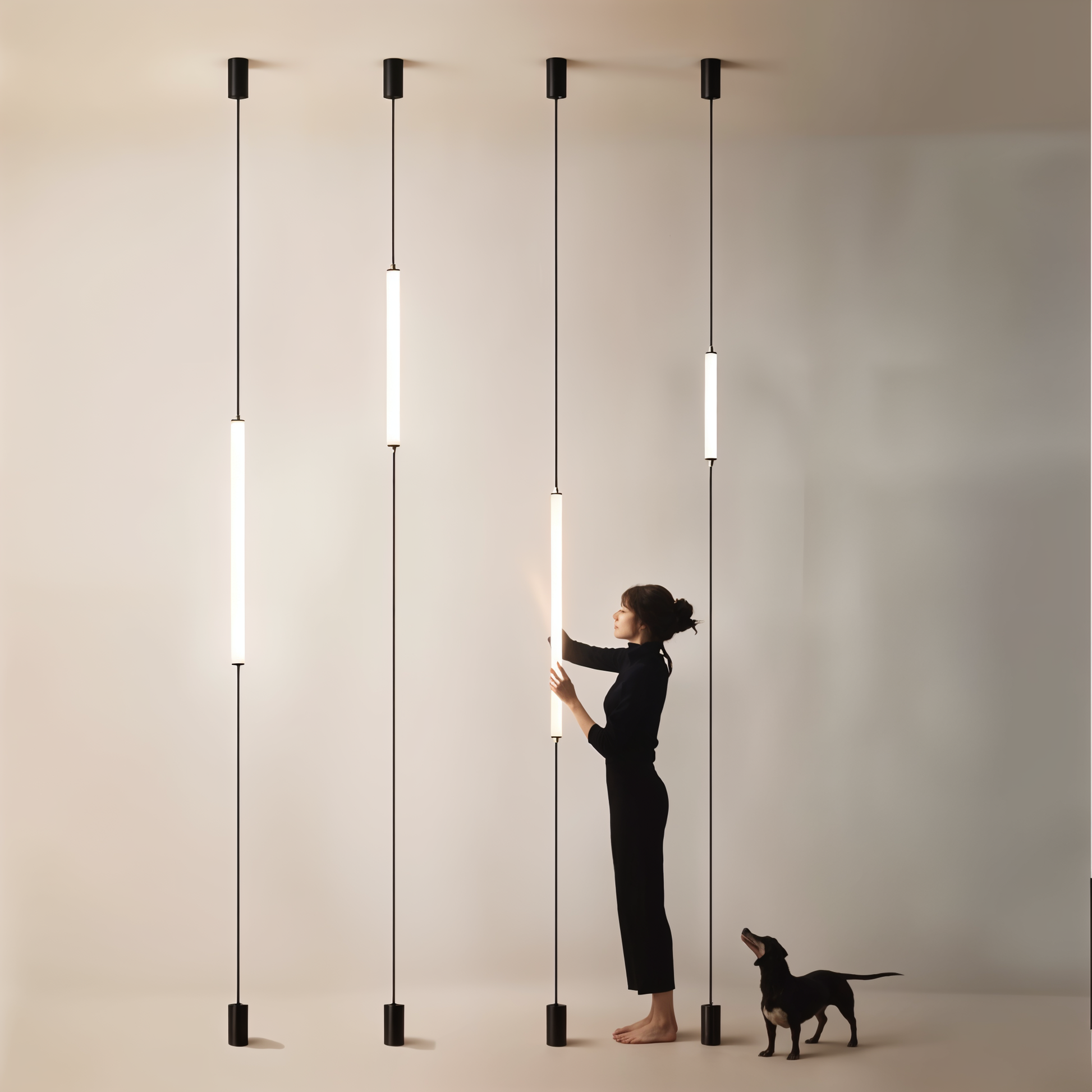 LED Tube Light - Architectural Floor Lamp - Modern Hanging Pendant - Image 3