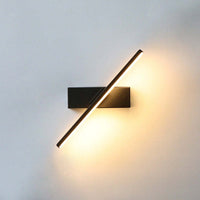LED Wall Lamp - Modern Style - Rotating Adjustable Light - Linear Bar Sconce