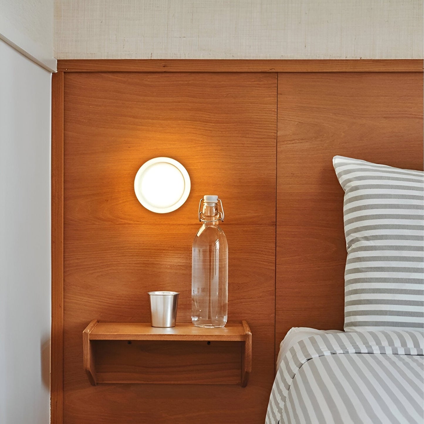 LED Wall Sconce - Dimpled Acrylic Shade - Modern Minimalist Lighting - Image 5