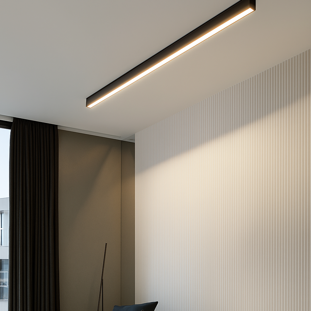 Linear Ceiling Light - Aluminium Flush Mount - Modern Style - Image 5
