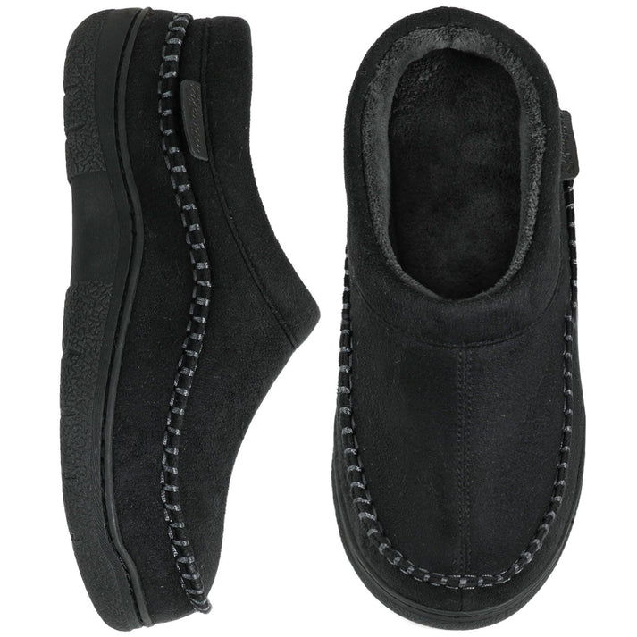Lined Men's Slippers With a Sturdy Sole
