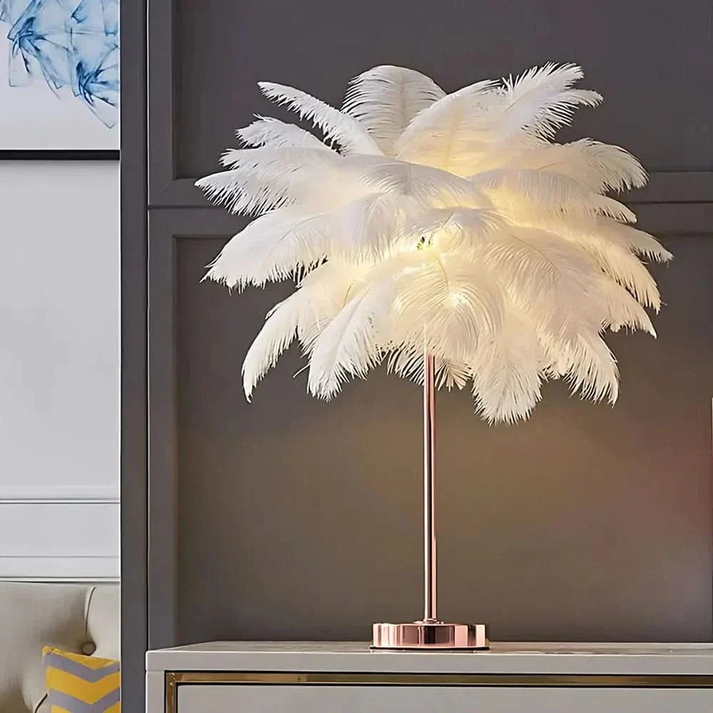 LumaPalm Feather Palm Tree Lamp