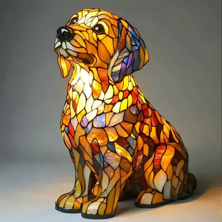 Lumidog Dog Lamp: Unique Handmade Ambient Lighting & Decoration