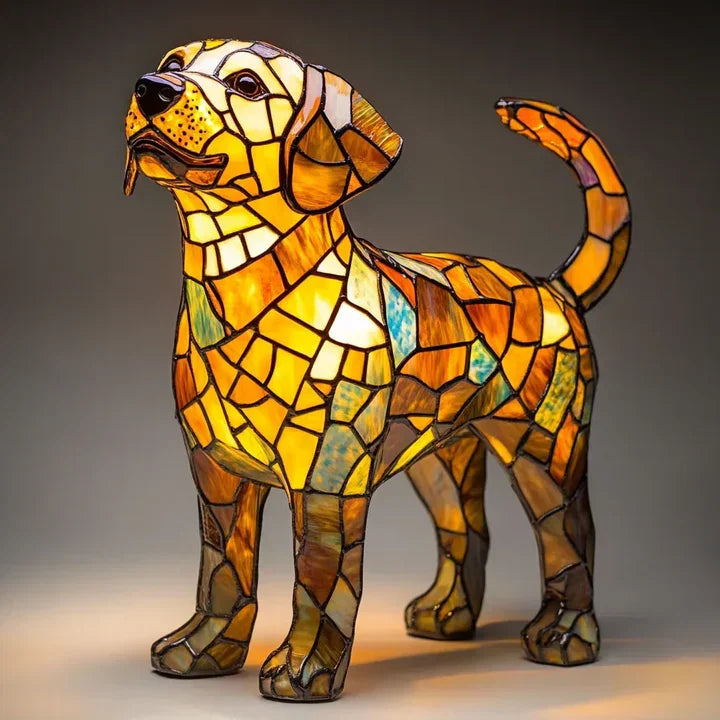 Lumidog Dog Lamp: Unique Handmade Ambient Lighting & Decoration