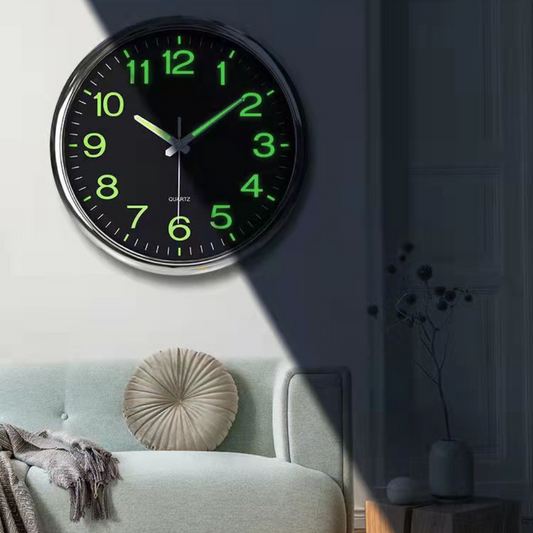 Luminous Wall Clock - Metal Frame - Modern Decor - Large Size - Image 1