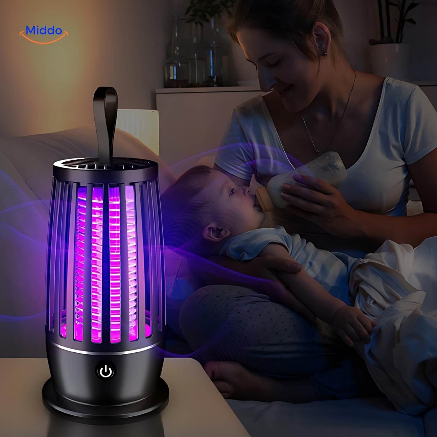LumiZap | Electric UV Insect Zapper with USB, Ideal for Living Room and Bedroom