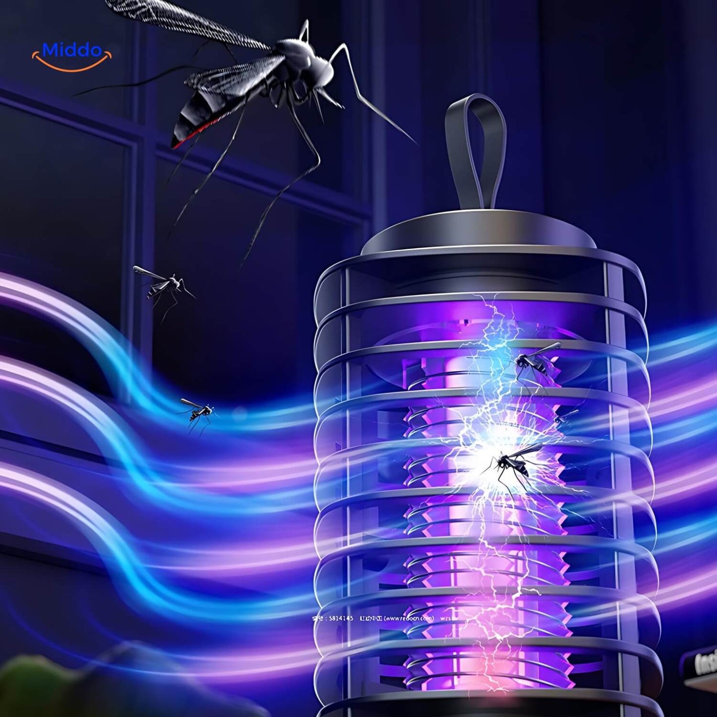 LumiZap | Electric UV Insect Zapper with USB, Ideal for Living Room and Bedroom