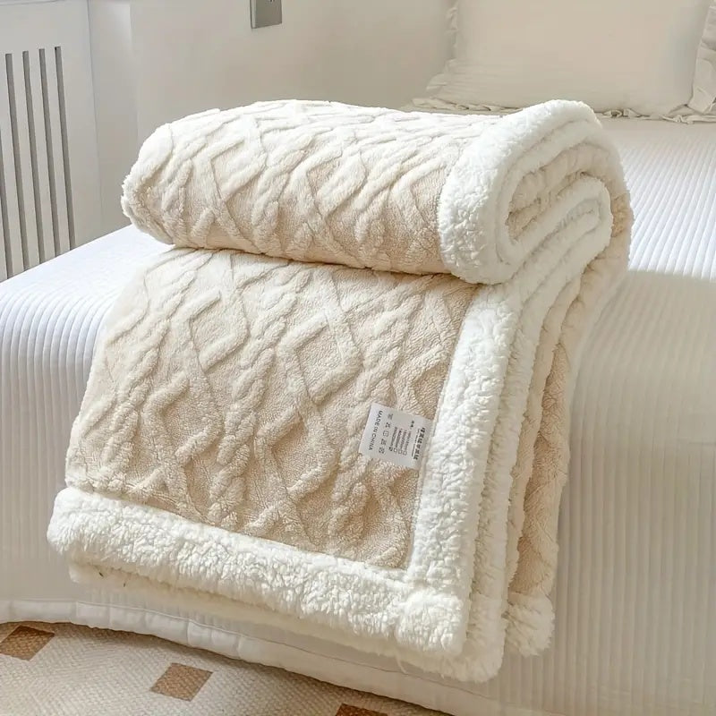 Luxurious Snuggle Sherpa Blanket for All Seasons