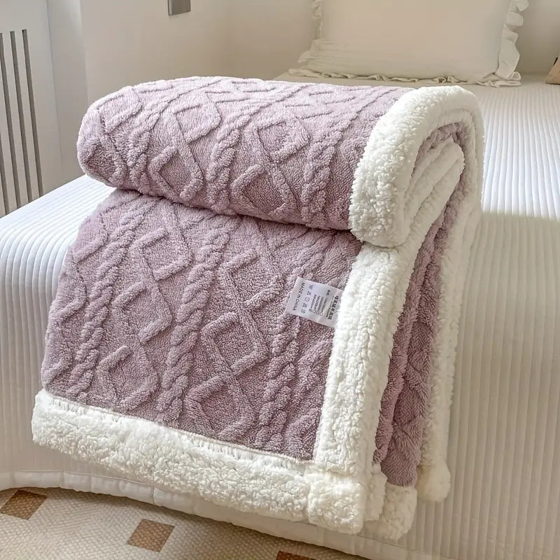 Luxurious Snuggle Sherpa Blanket for All Seasons