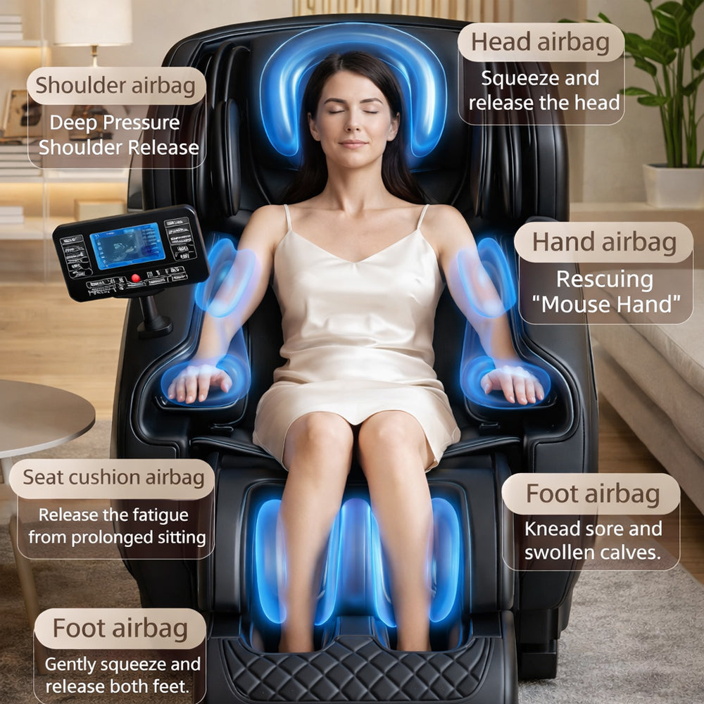 Luxury Massage Chair – with Zero Gravity, Heat and Full Body Massage - Model 988E