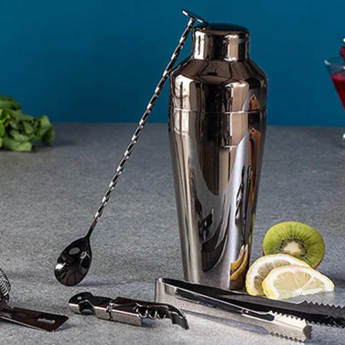 Luxury Metallic Bar Kit – Cocktail Set for Mixology