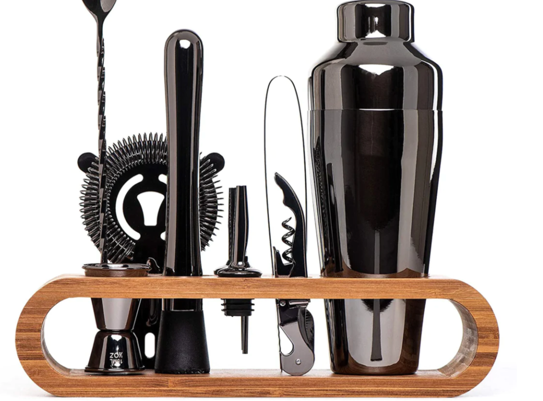 Luxury Metallic Bar Kit – Cocktail Set for Mixology