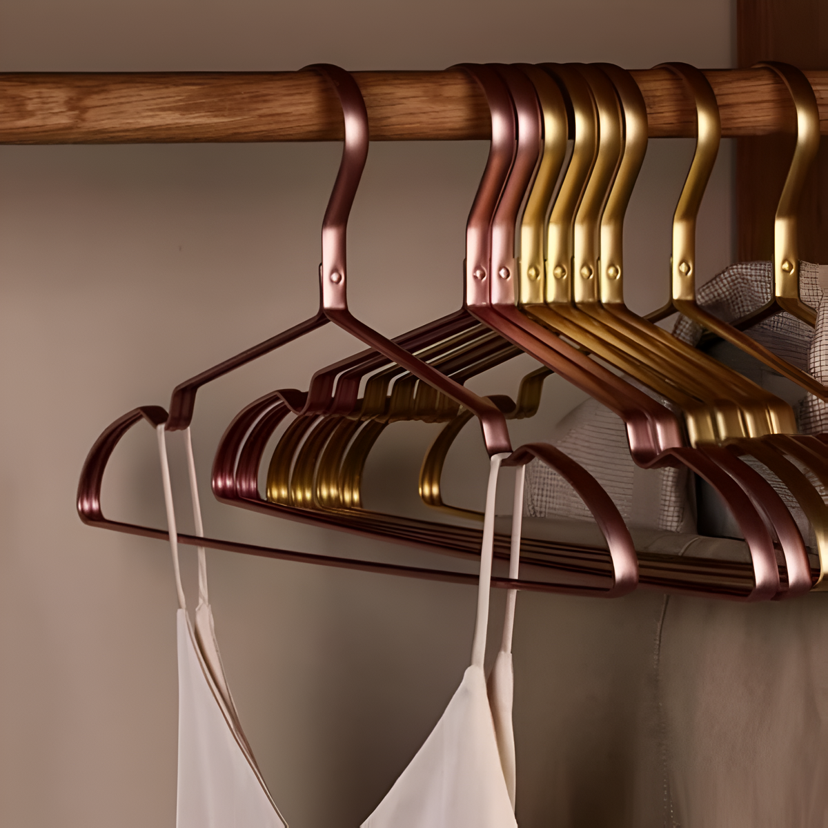 Luxury Non-Slip Aluminium Hangers – Organization & Style for the Wardrobe